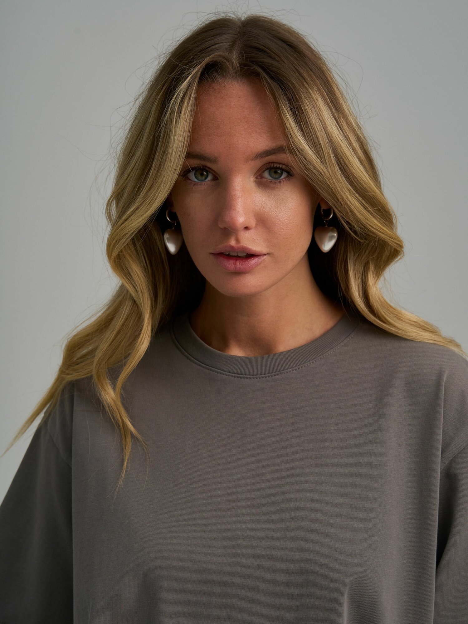 Серьги конго, белый, серебряный — фото 1