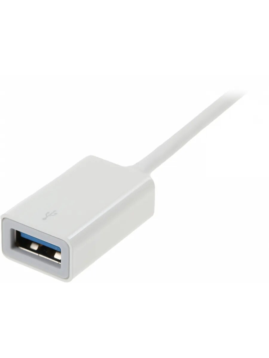 Переходник UC400 USB Type-C (m) USB 3.0 A(f) 0.1м белый — фото 1