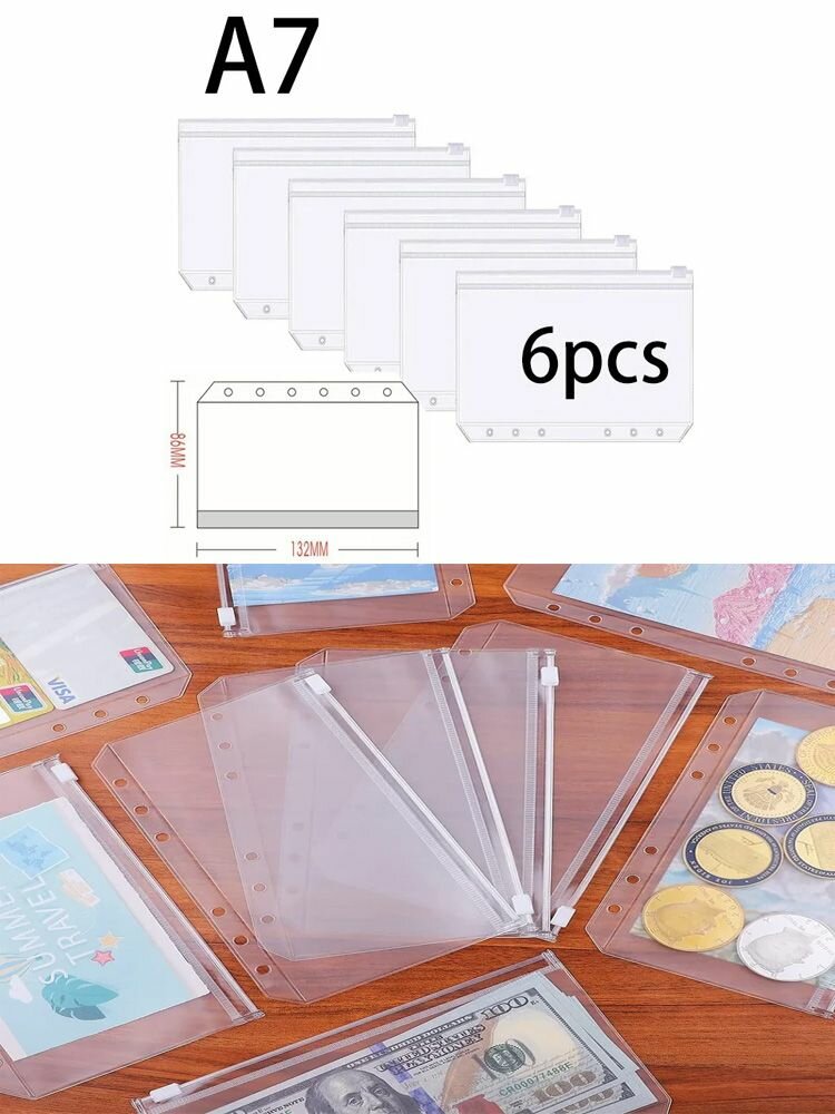 Пластиковые папки с молнией, водонепроницаемые для документов, записных книжек и карт