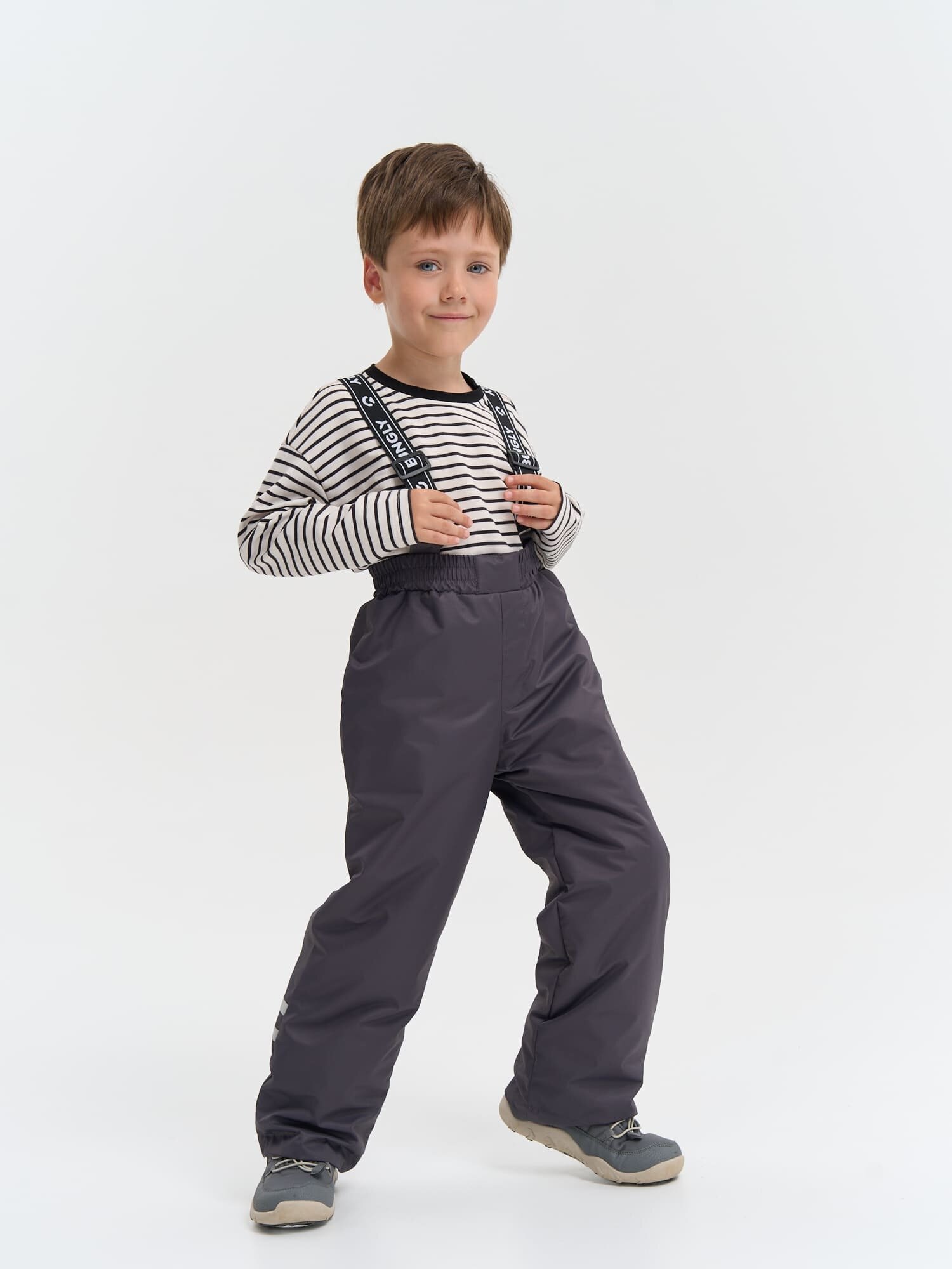 Полукомбинезон утеплённый BUNGLY Осень-Зима 2025 размер 104  графит