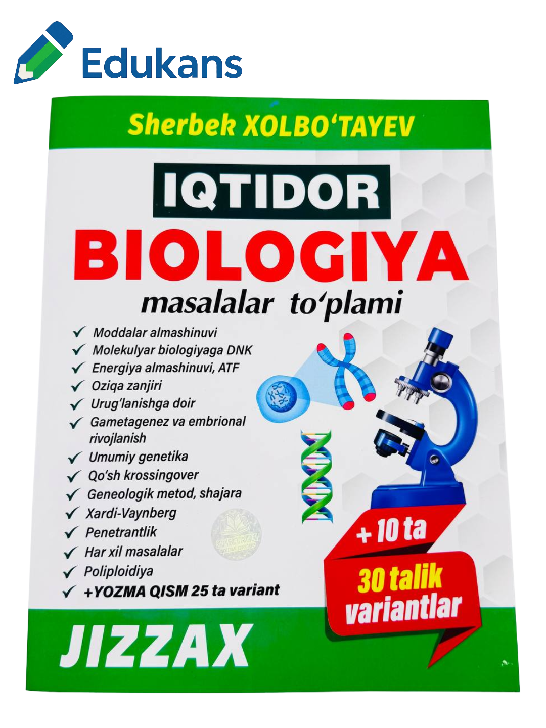 Иктидор Биология масалалар тплами | Шербек Холботаев