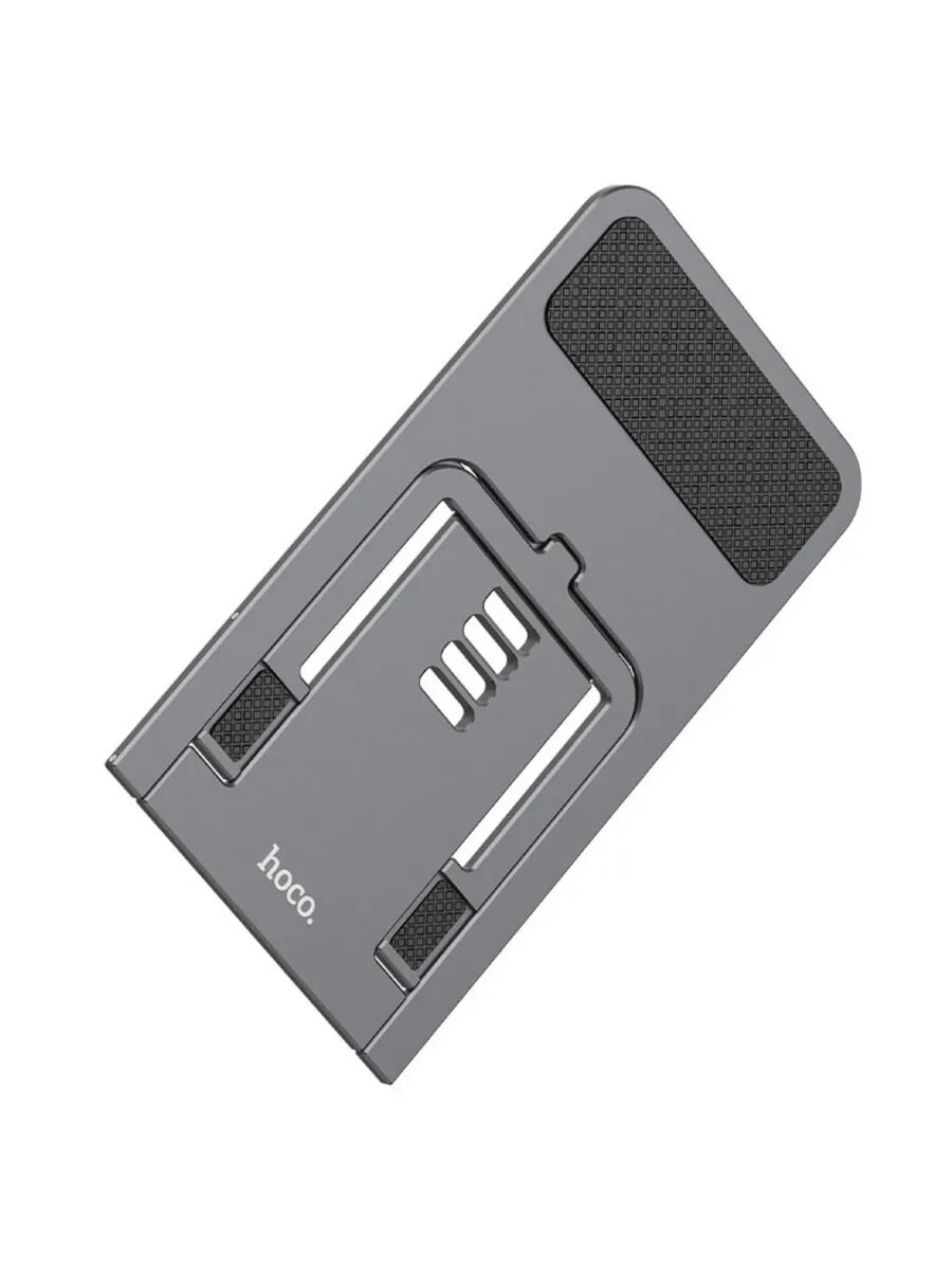 Подставка настольная Hoco Main-Way PH43, для мобильных телефонов 4,5"-7", алюминиевая, 133х76х4 мм — фото 1