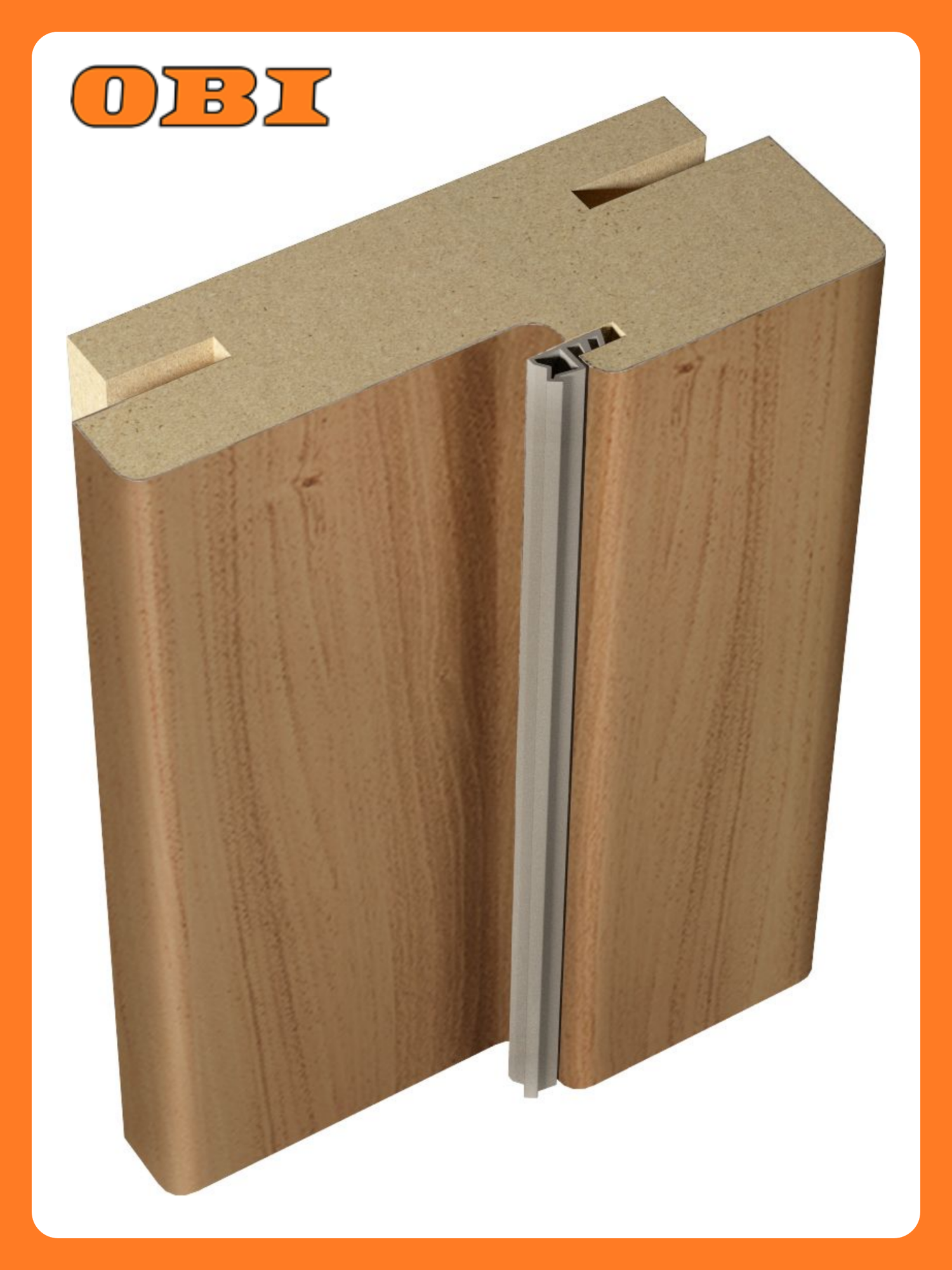 Коробка дверная Velldoris "Юта" телескопическая орех 30x2100мм 25шт