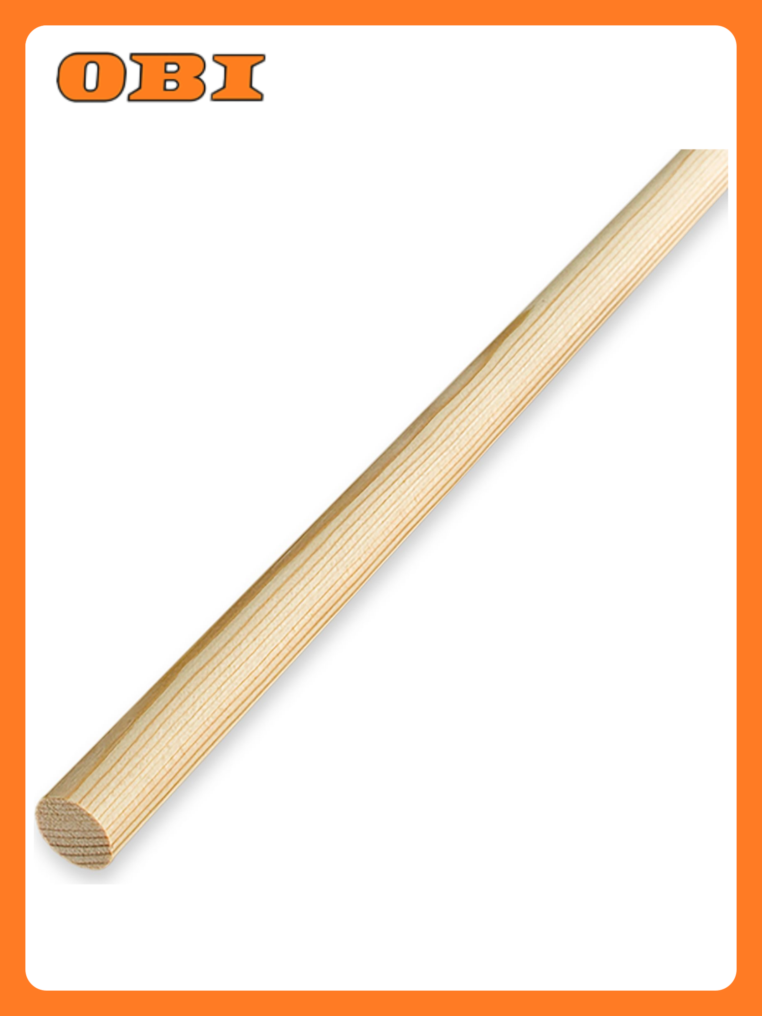 Круглый погонаж деревянный сращенный хвоя Экстра 15х15х1000 мм