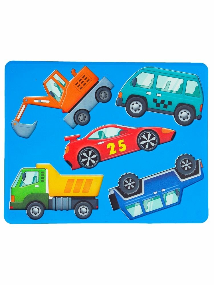 Трафарет для детского творчества 1 штука "Машины"