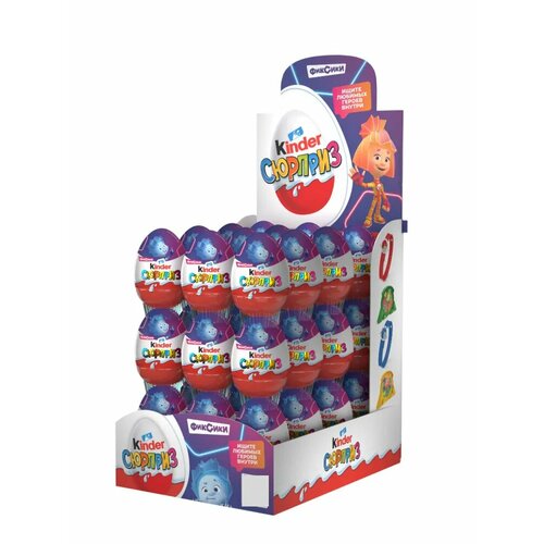 фото Шоколадное яйцо kinder surprise киндер сюрприз applaydu (фиксики), 36 шт. по 20 г.