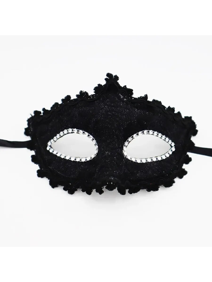 Карнавальная маска Нет бренда "Венецианский карнавал" чёрная полиэстер