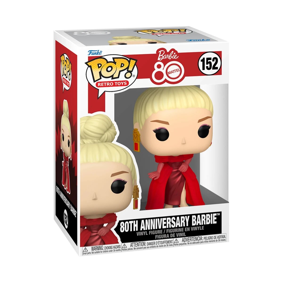 Фигурка Funko Pop! Retro Toys 80th Anniversary Barbie 152, 12.2 см
