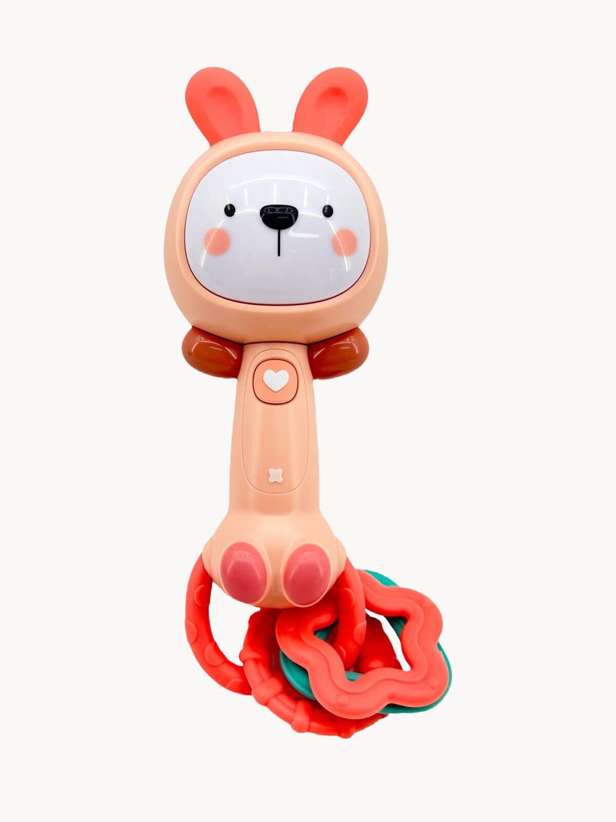 Погремушка-прорезыватель "Кролик" музыкальная FCJ0960653-2, для малышей
