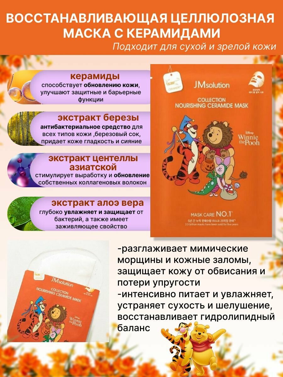 Набор Тканевых Масок 2шт Дисней Винни