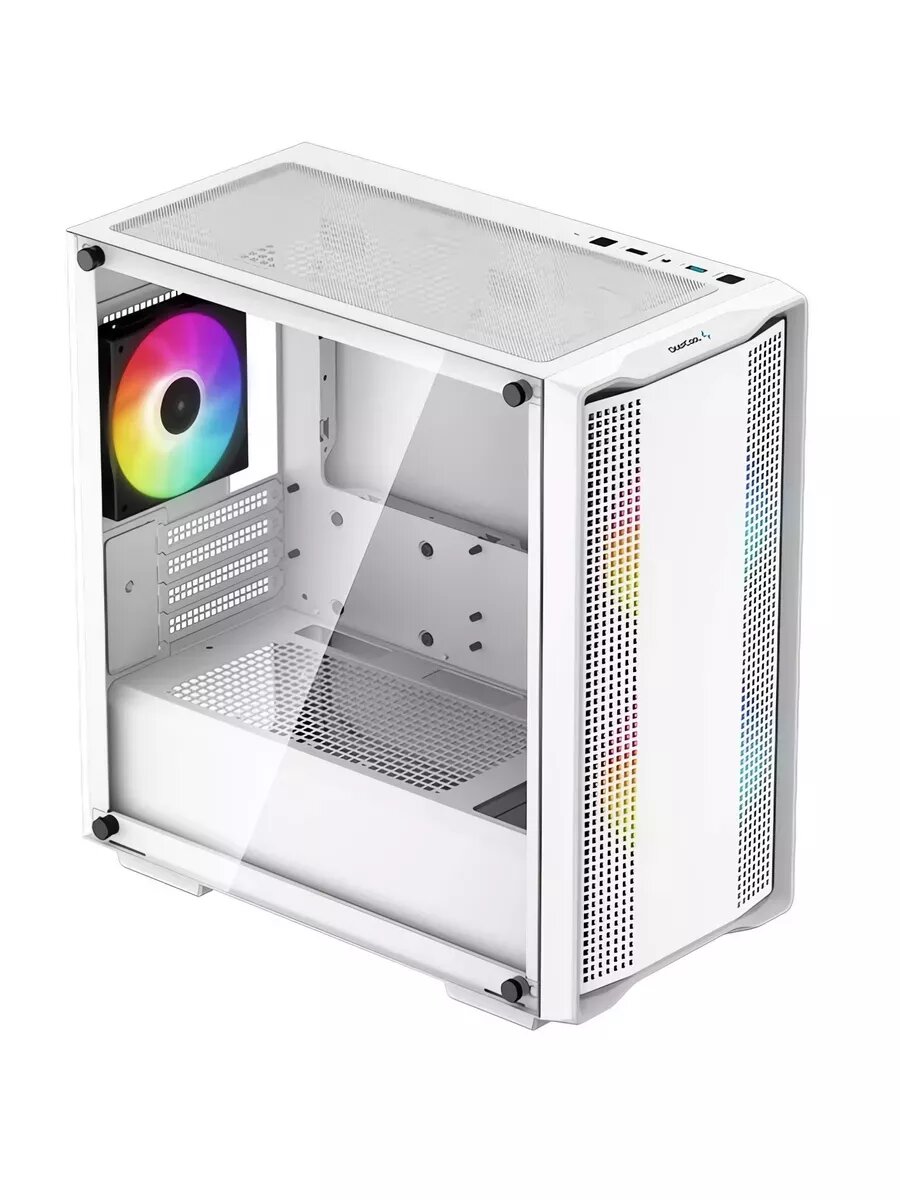 Корпус для компьютера DeepCool CC360 WH ARGB, mATX, без БП, белый