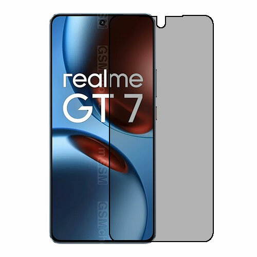 Скрин Мобайл защитный экран для Realme GT 7 5G из нано стекло 9H приватное