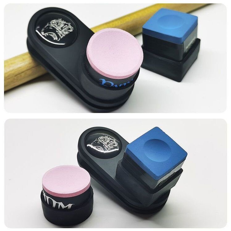 Держатель мела для бильярда на магнитах круглый и квадратный