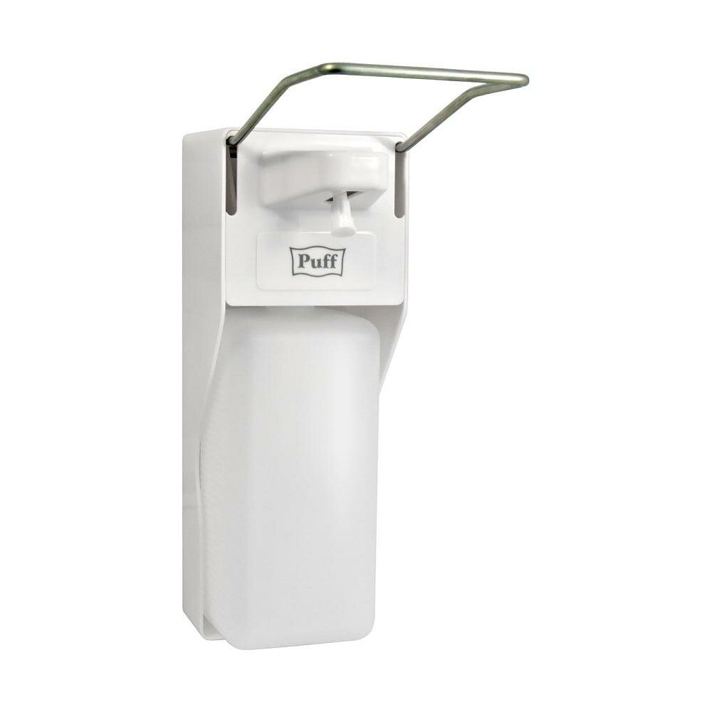 Локтевой дозатор Puff для жидкого мыла и дез. растворов, 1000 мл,8197, пластиковый 0 1402.180