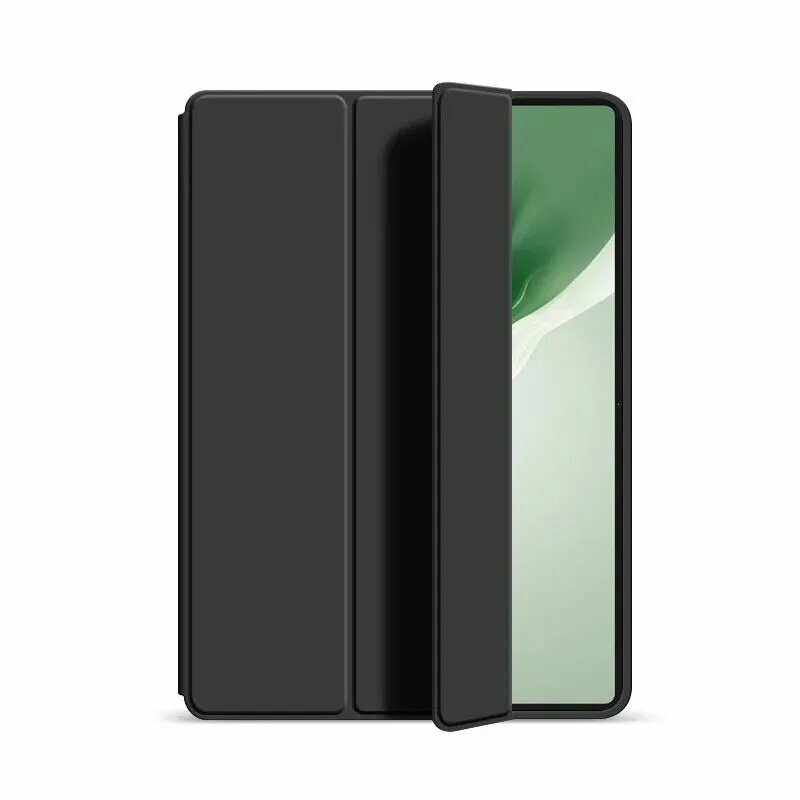 Дело для Huawei честь MagicPad2 12.3 2024 ROD2-W09 кожаный тройной складывающийся смарт стенд магнитной защитной крышки