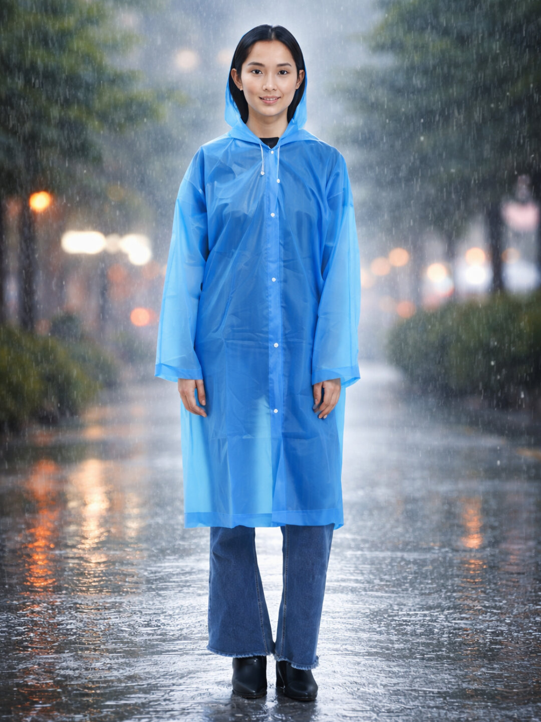 Дождевик "Водонепроницаемый", мужской, с капюшоном, полипропилен, 20 см, 0,124 кг — фото 1