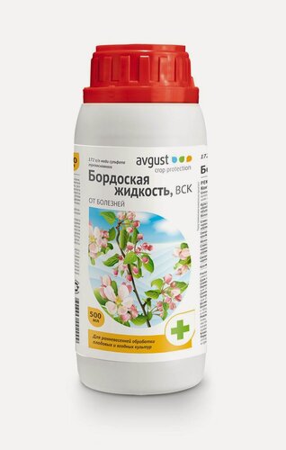 Изображение товара Бордоская жидкость Avgust, универсальное средство, от парши и плодовой гнили,1000мл
