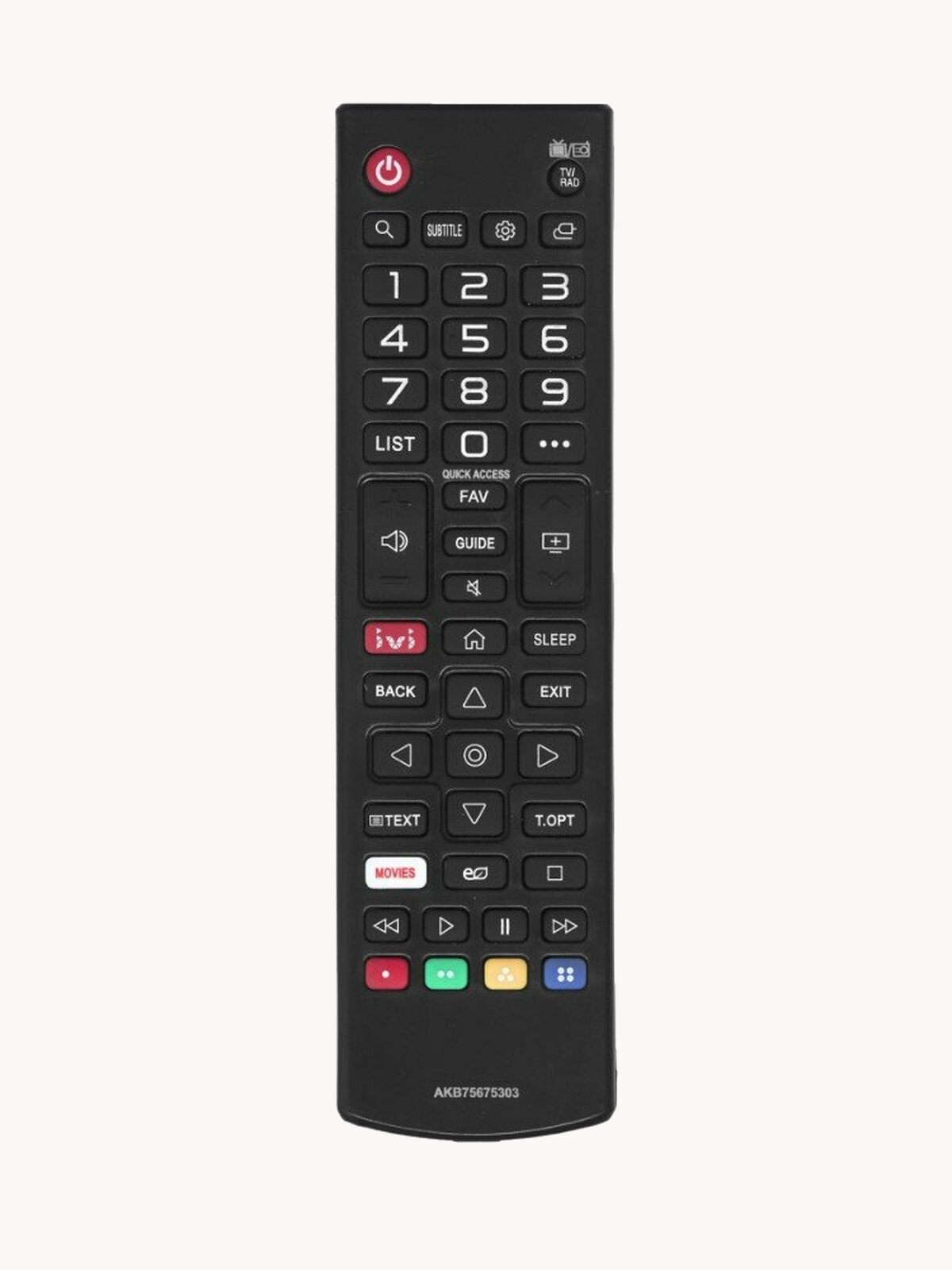 Пульт для телевизоров LG , Huayu AKB75675303, батарейки в комплекте