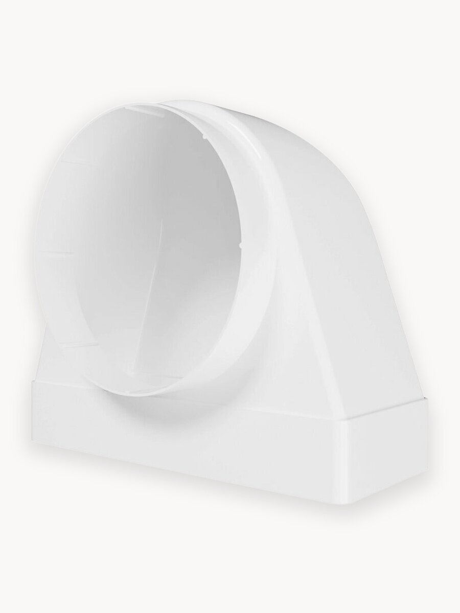 Переходник ERA 922СК15КП, D150 мм, 90х220 мм, пластик, угол 90°, для вентиляции, с круглого на плоский воздуховод