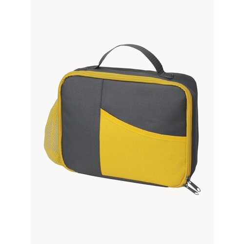 Изотермическая сумка-холодильник на 4 л для ланч-бокса, цвет серый/желтый
