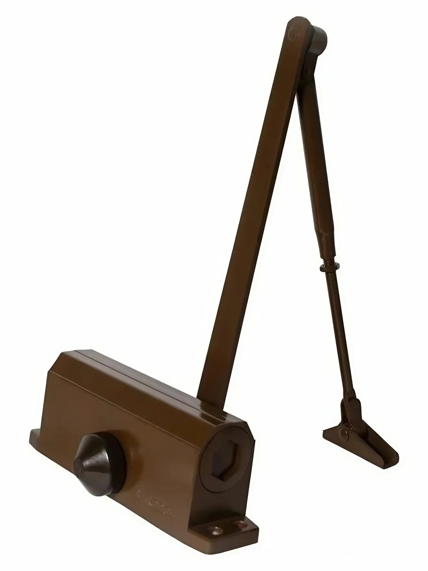 Доводчик дверной TRODOS (TD-60) цвет коричневый, для дверей до 60 кг