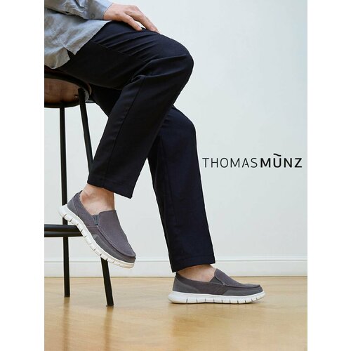 фото Слипоны thomas munz, размер 39, серый
