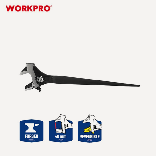 Изображение товара Ключ разводной строительный 40мм WORKPRO, WP272019