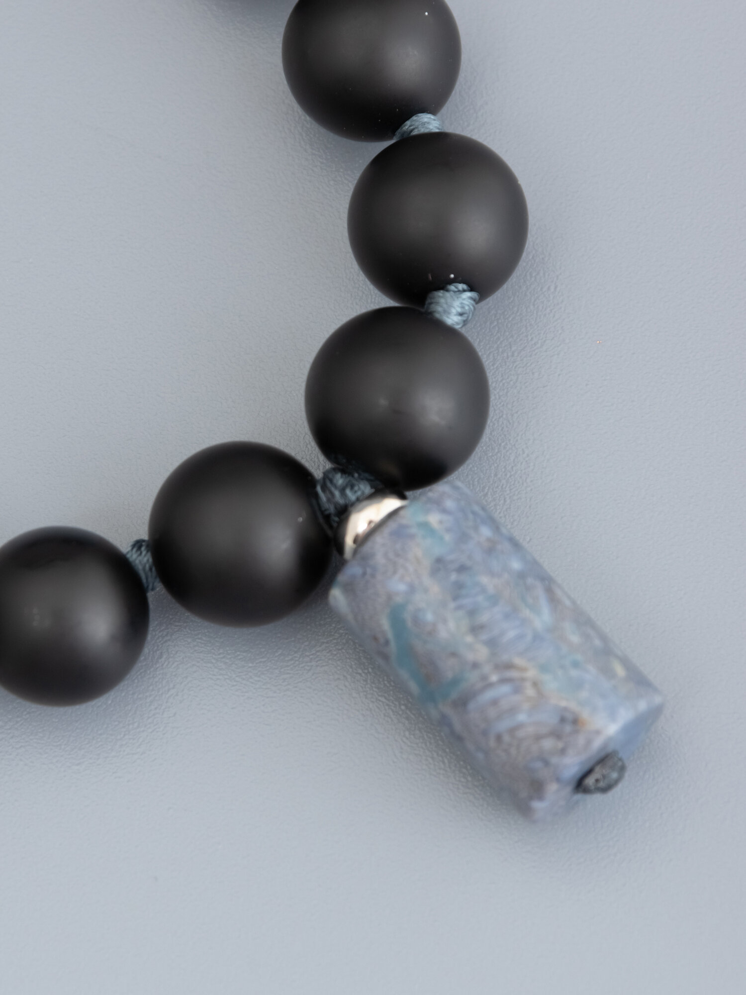 Чётки ЖемАрт, серебряный, черный, серый — фото 1