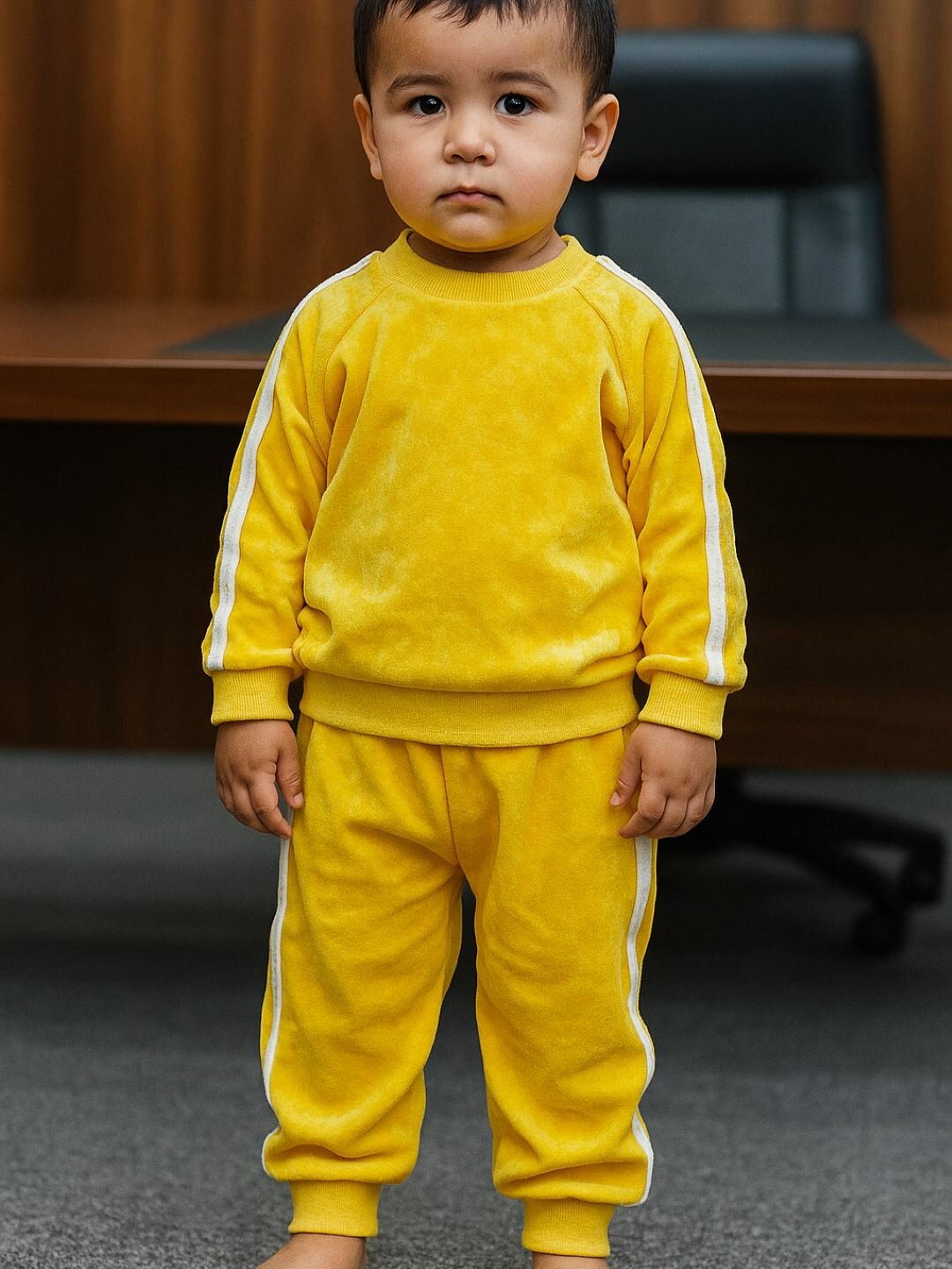 Комплект одежды DNZ, размер 80, желтый — фото 1