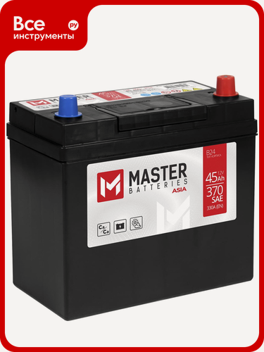 Изображение товара Аккумулятор MASTER BATTERIES Asia 45Ah R+ MBA450
