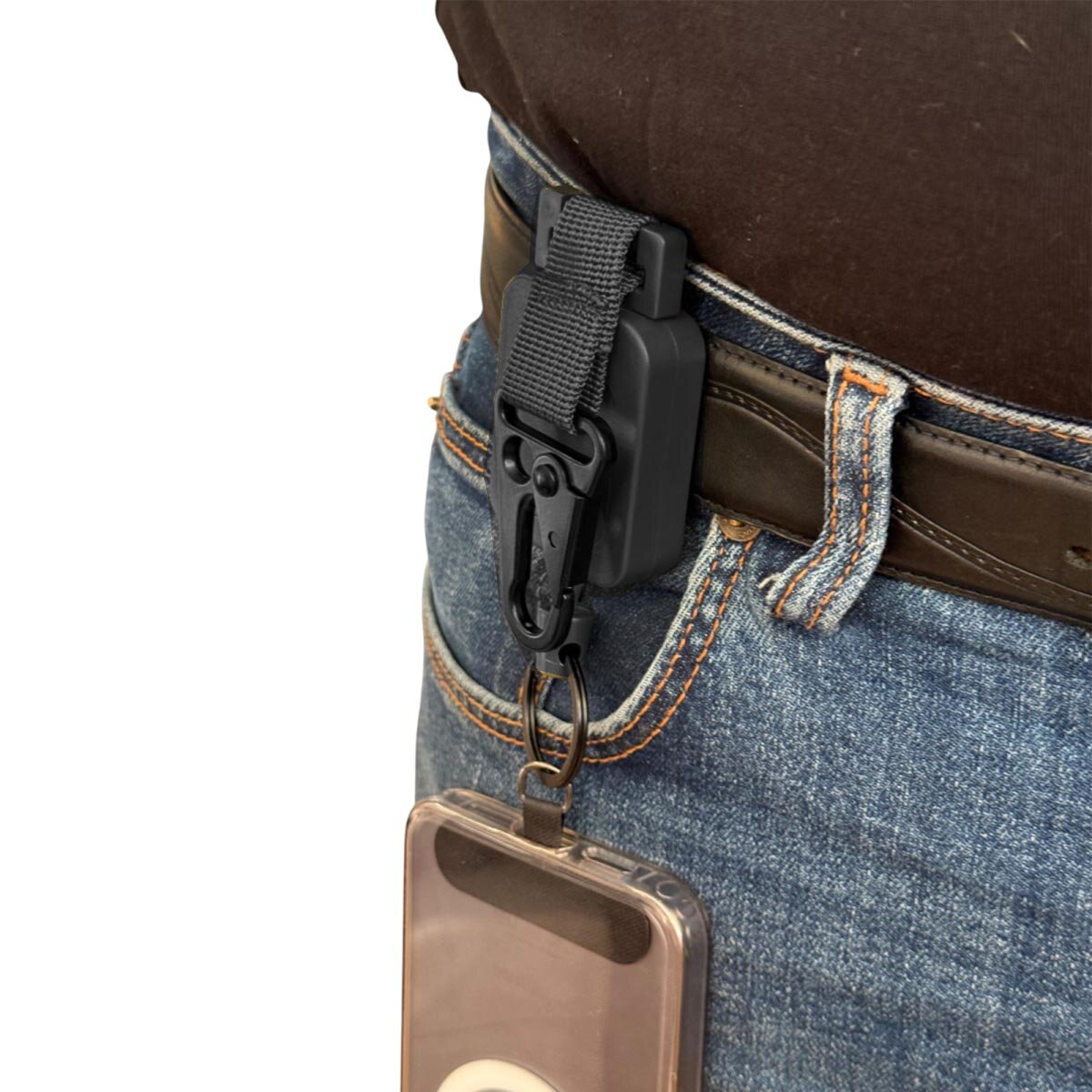 Брелок-карабин ВОЕНПРО, черный — фото 1