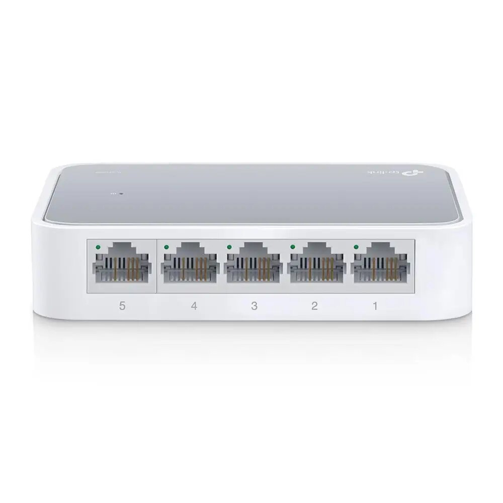 Коммутатор TP-LINK TL-SF1005D 5-портовый настольный 10/100 Мбит/с белый