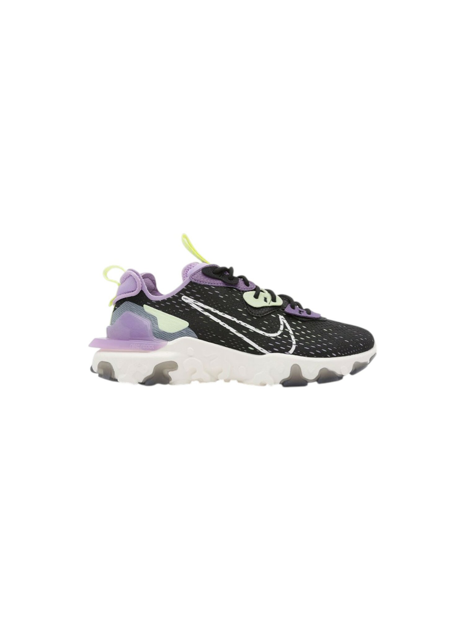 Кроссовки NIKE React Vision, размер 45 EU | 29 CM | 11 US, black/purple