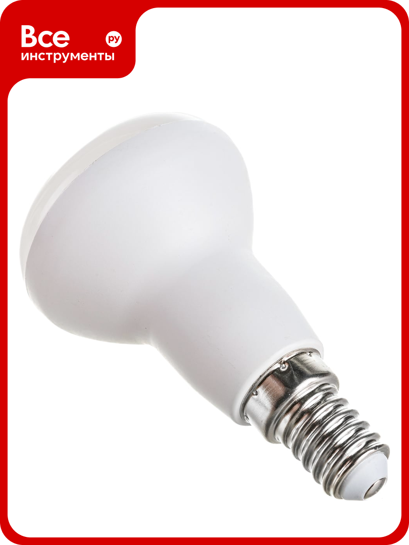 Светодиодная лампочка ЭРА RED LINE LED R50-6W-827-E14 R 6Вт рефлектор теплый белый Б0050699