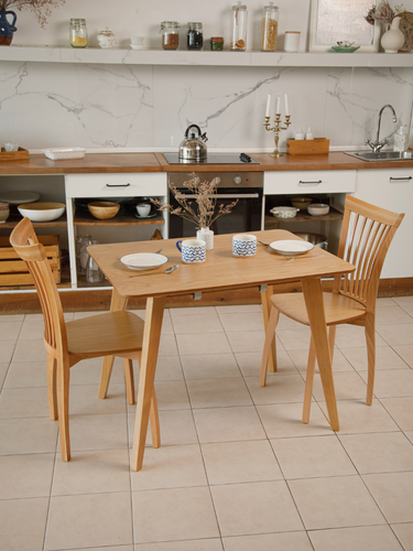 Изображение товара Стол обеденный прямоугольный для кухни раздвижной. Кей. 100 (130) х70 см. В шпоне