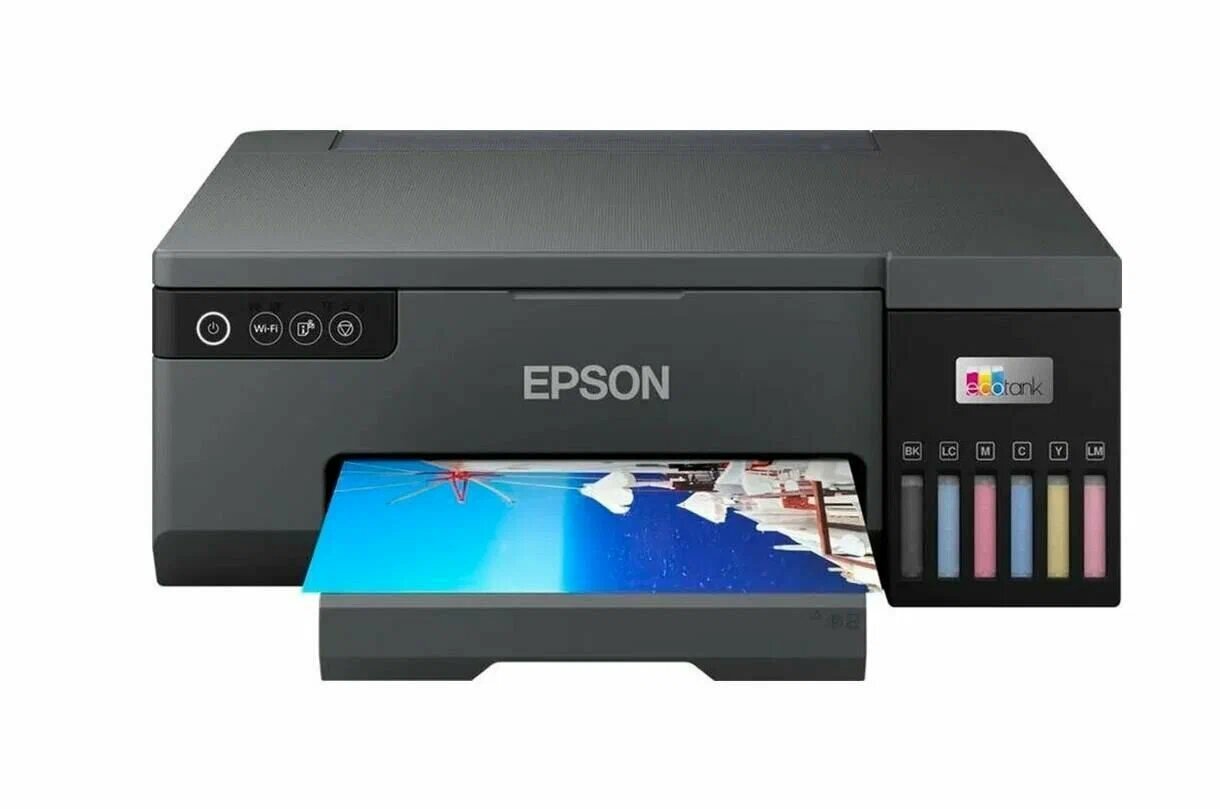 Принтер струйный Epson EcoTank L8050 формат А4, черный, цветная печать, фотопечать