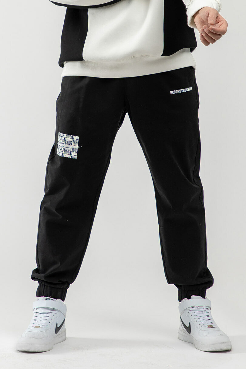Брюки джоггеры TERRA PRO, размер 32, black