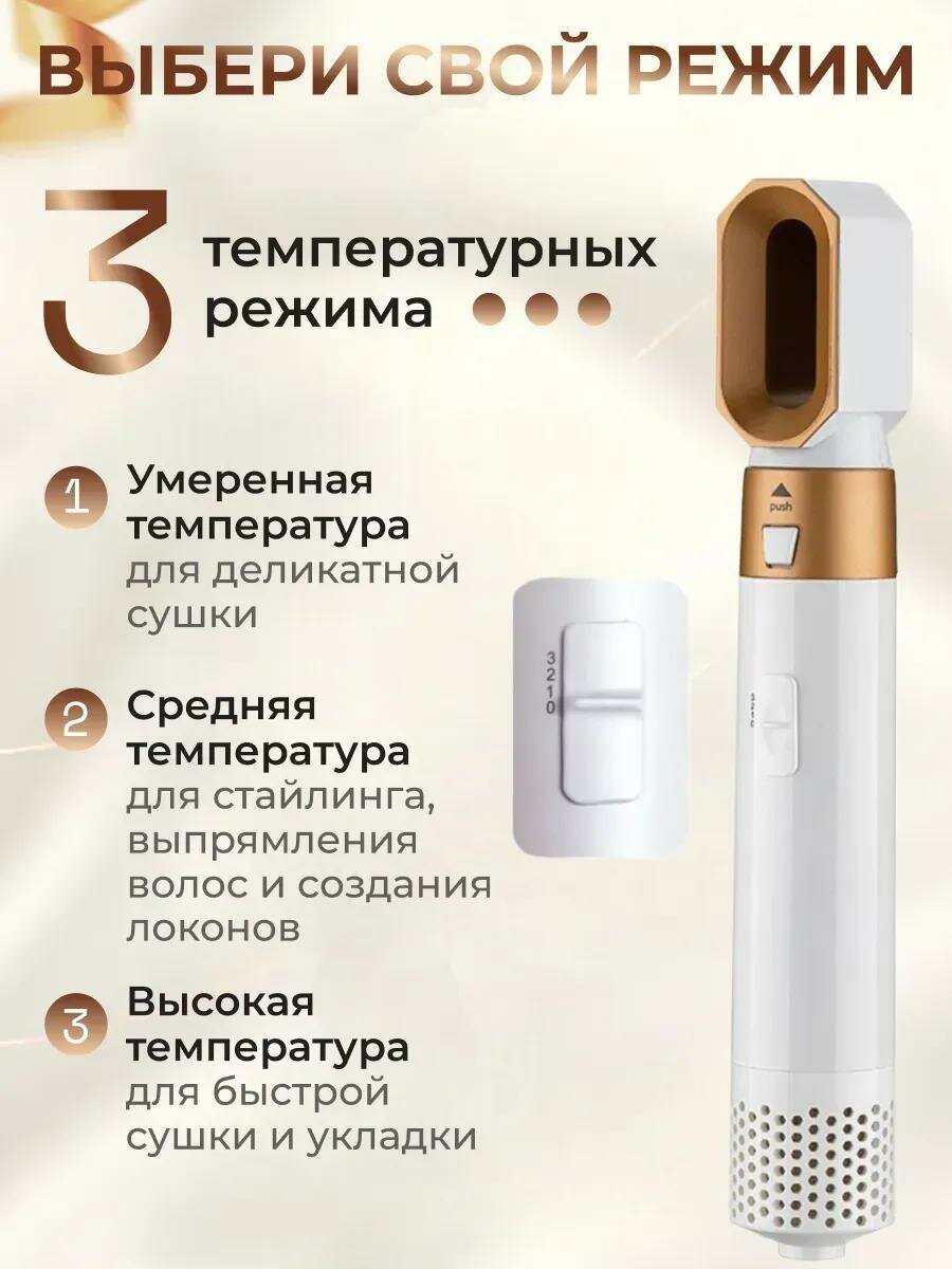 Фен Dyson 5 в 1 для всех типов волос, мультистайлер, плойка, выпрямитель, насадки для завивки и объема, серый — фото 1