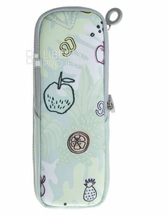 Пенал школьный Xiaomi 90 Points NINETYGO Smart School Pencil Case на молнии (зеленые фрукты)