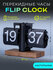 Классические перекидные часы Flip-Clock на деревянной подставке, ...