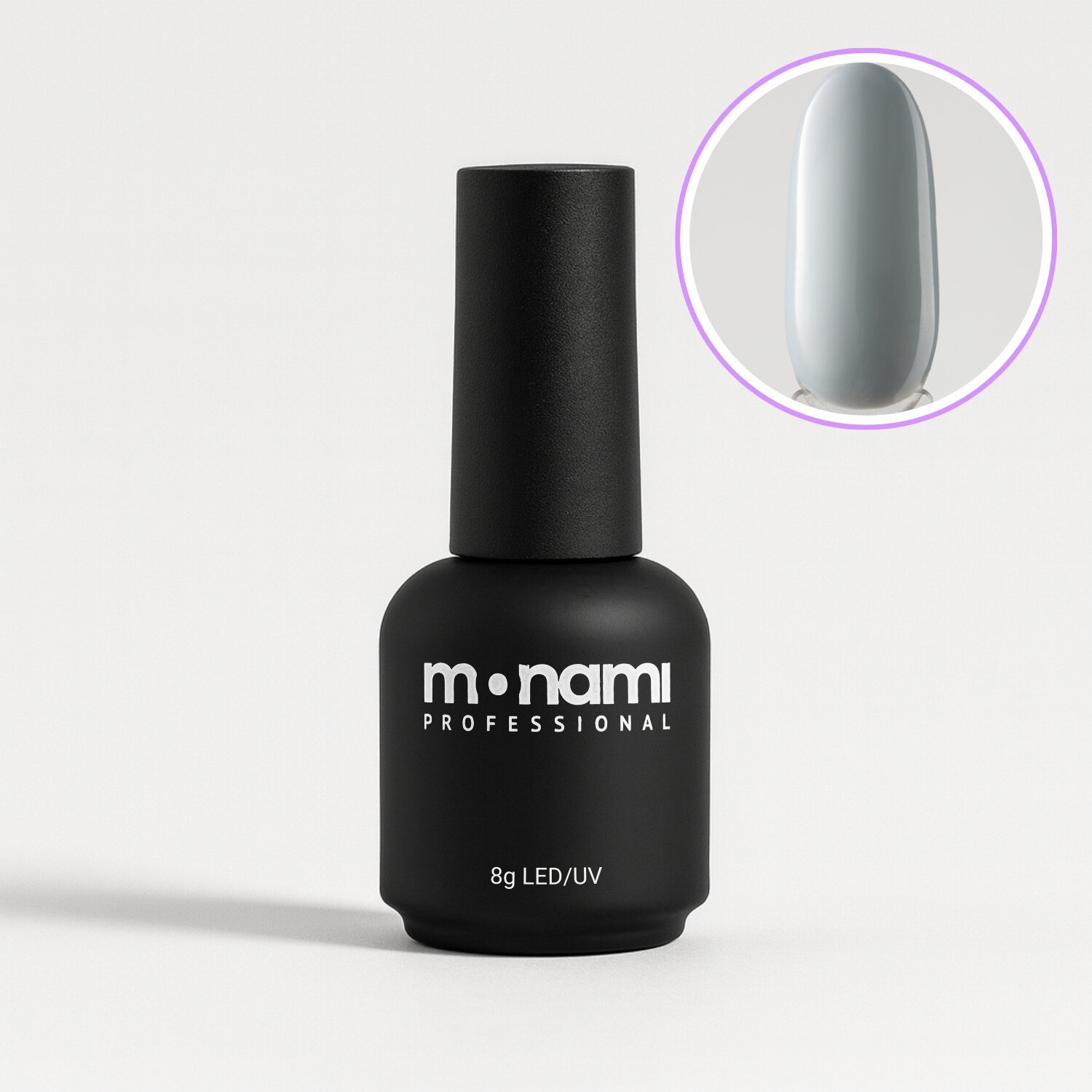 Гель-лак Monami Space Gray Miller 8 г самый глубокий серый для входа в гравитацию