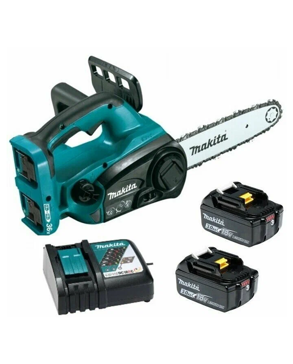Аккумуляторная пила Makita DUC302RF2 800Вт. 2х18В LXT (2акк. 3Ач З/У)