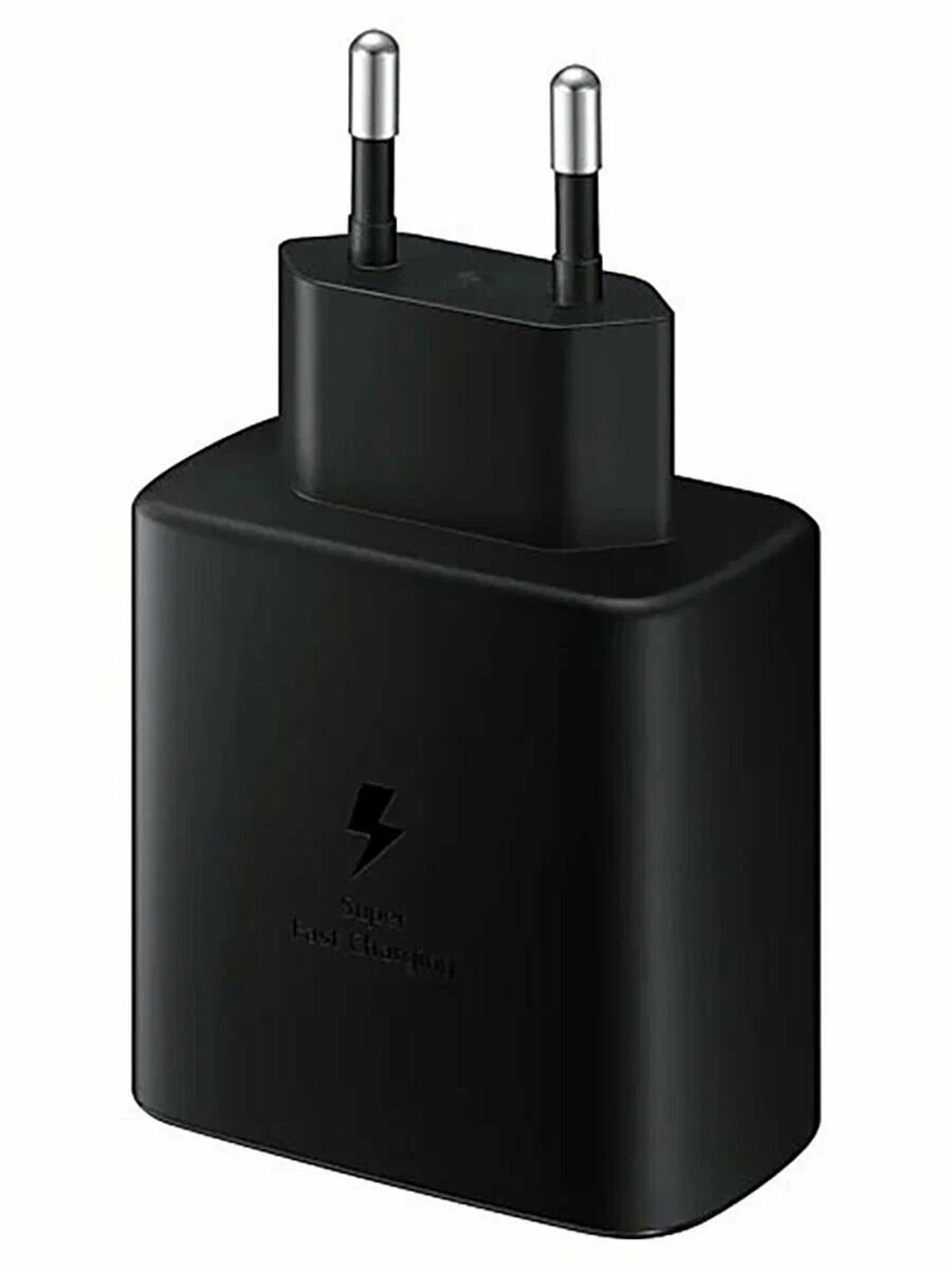 Зарядное устройство Samsung super charger Original, 45Вт, кабель, чёрное The charger