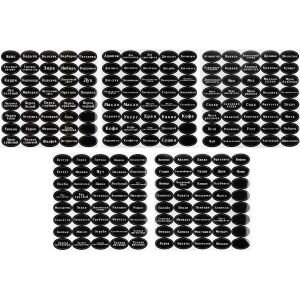 Набор наклеек для маркировки специй круп консервации Mallony 200 шт многоразовые ПВХ