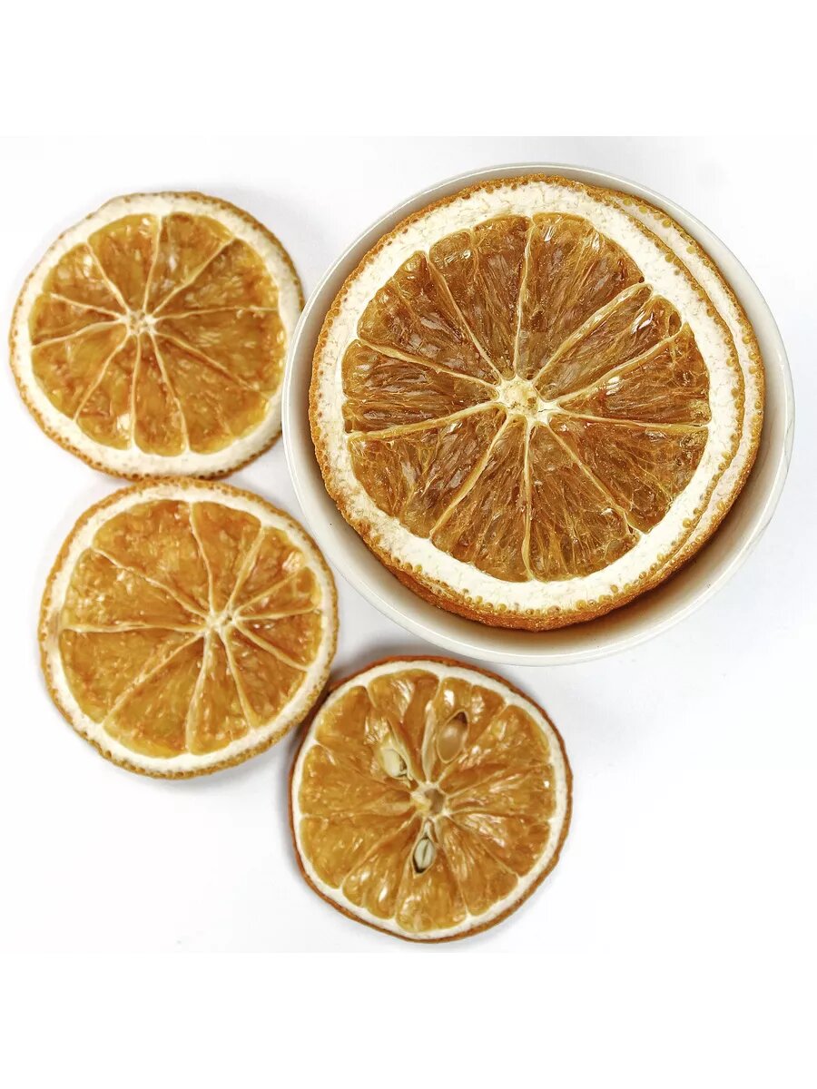 Апельсин 50 гр - сушеные круглые дольки плодовый чай