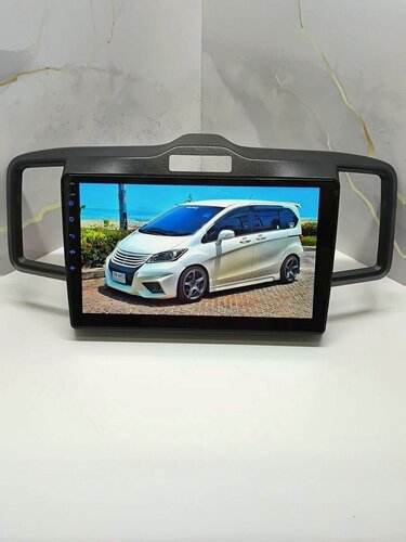 Изображение товара Магнитола Хонда фрид, андроид 2гб+32гб 10 дюймов, IPS экран с разрешением 1280*720 / штатная магнитола Honda Freed (2008-2016) черная рамка