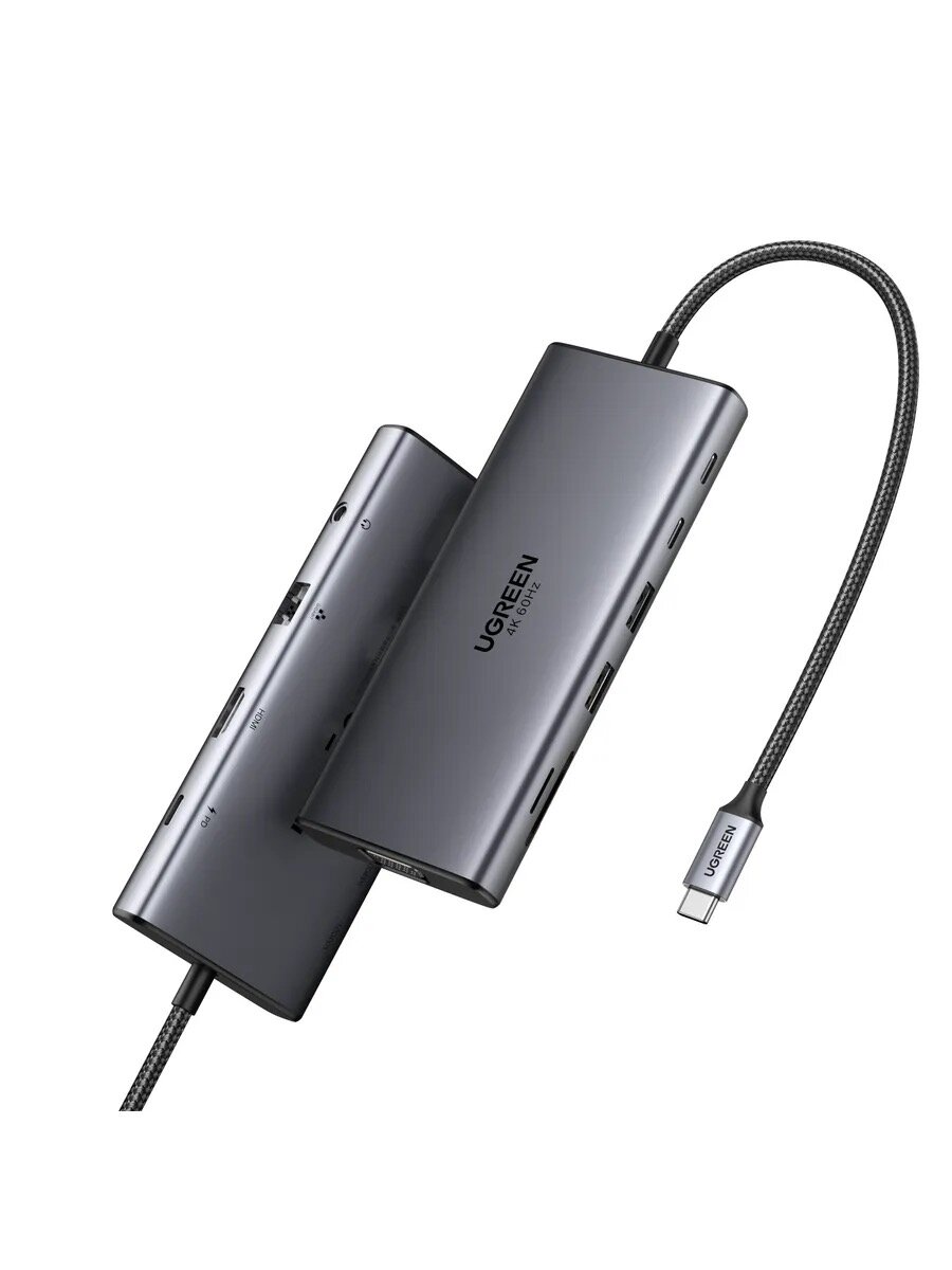 Универсальный хаб на 11 портов с поддержкой 4K, UGREEN 11-in-1 USB-C Hub 45520