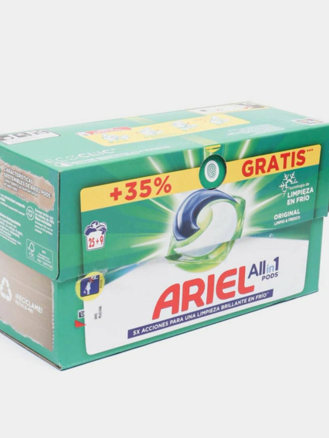 Капсулы для стирки Ariel 3-в-1, для машинной и ручной стирки, 34шт