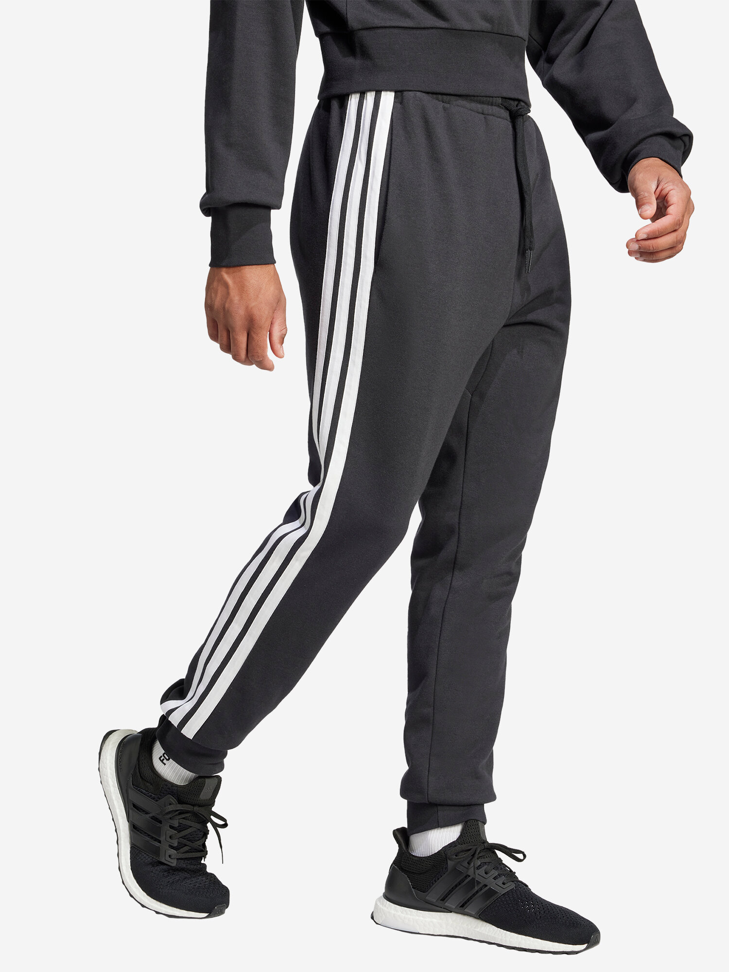 Брюки спортивные adidas, размер M, черный