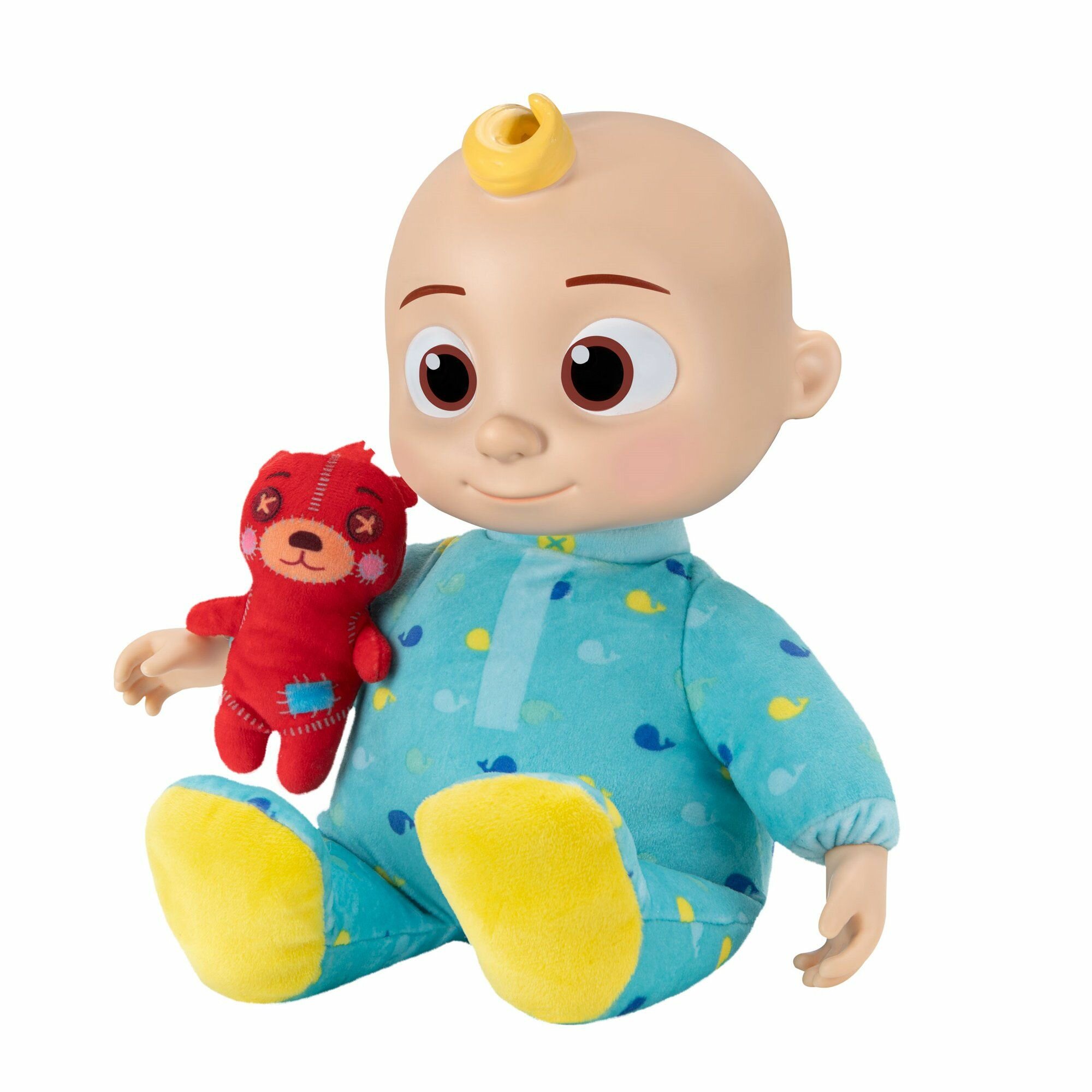 Кукла-пупс Bandai "Cocomelon JJ", музыкальная, плюшевая, для детей от 18 месяцев